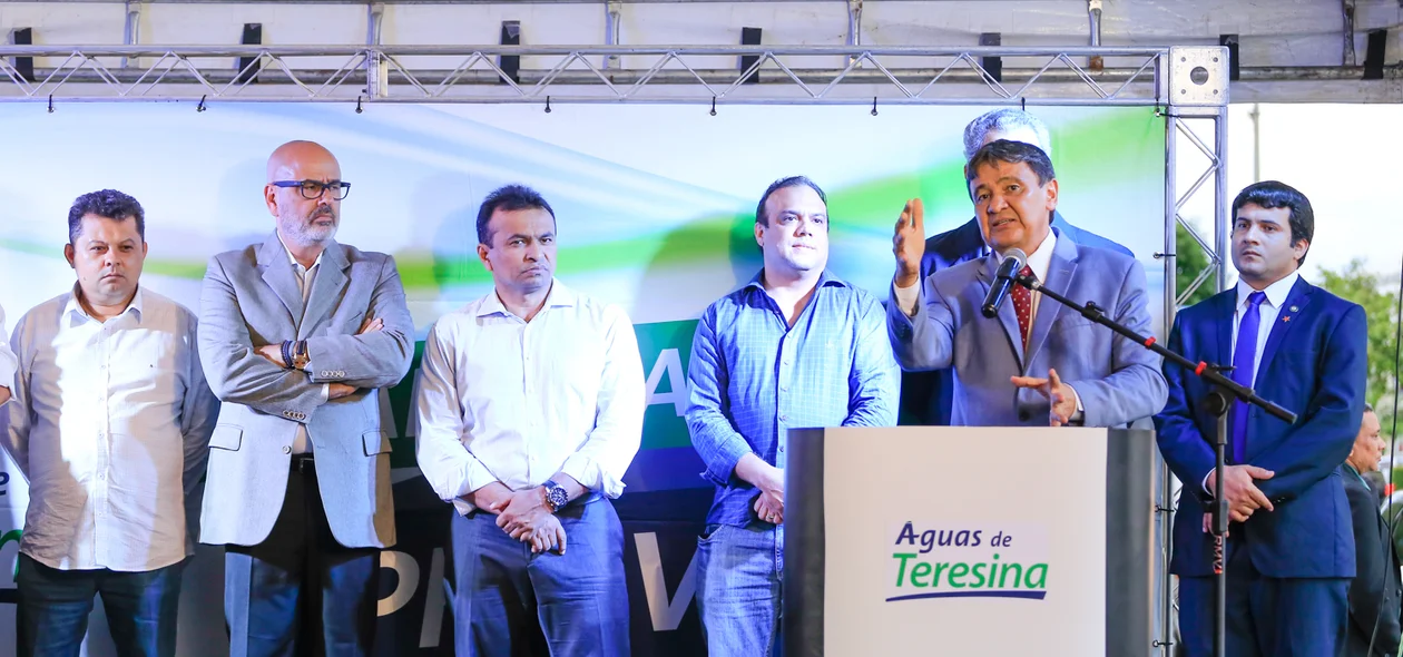 Solenidade de inauguração da Estação Elevatória de Esgoto do Riverside