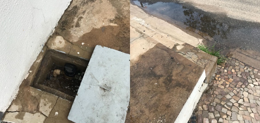 Cano estourado na zona leste de Teresina 