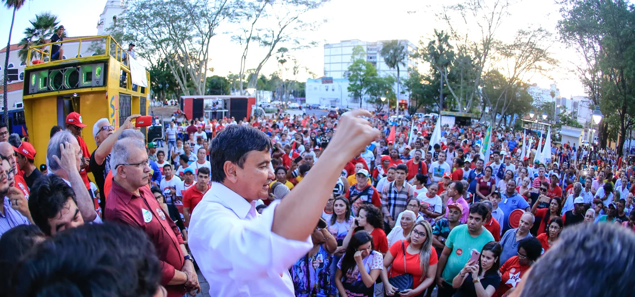Discurso Governador Wellington Dias em ato em defesa de Lula