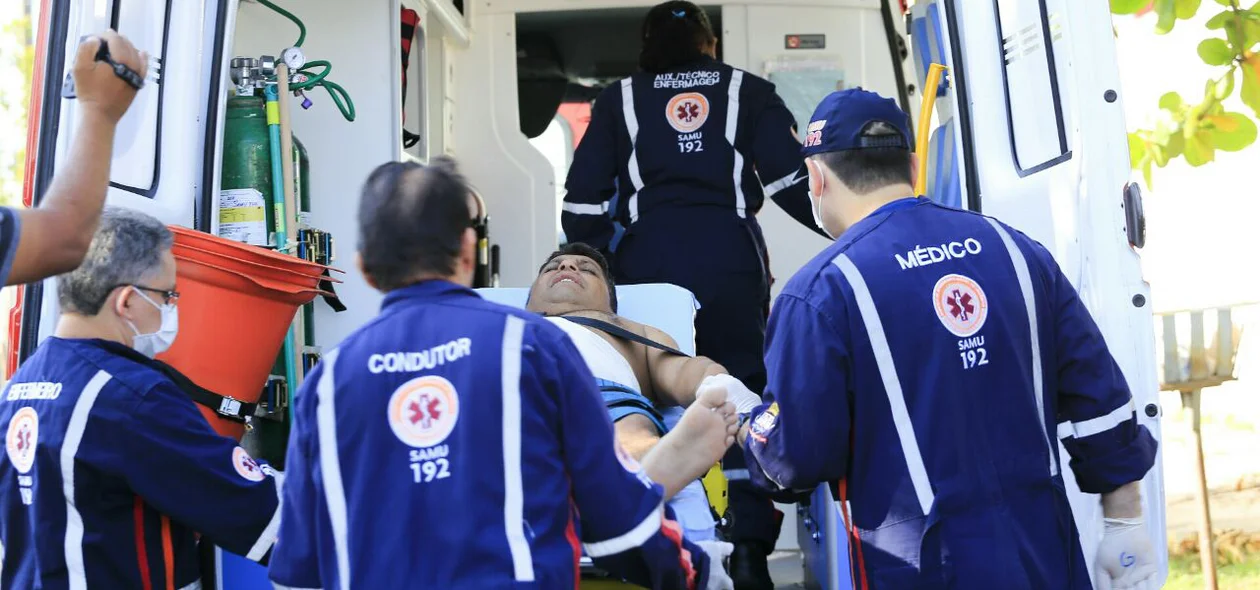 Equipe do Samu realizou os primeiros socorros
