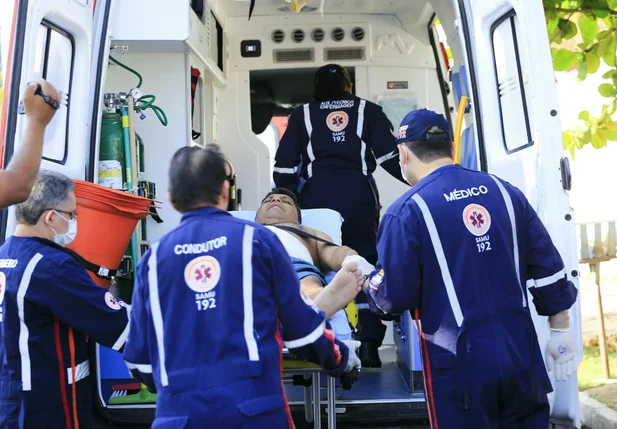 Equipe do Samu realizou os primeiros socorros