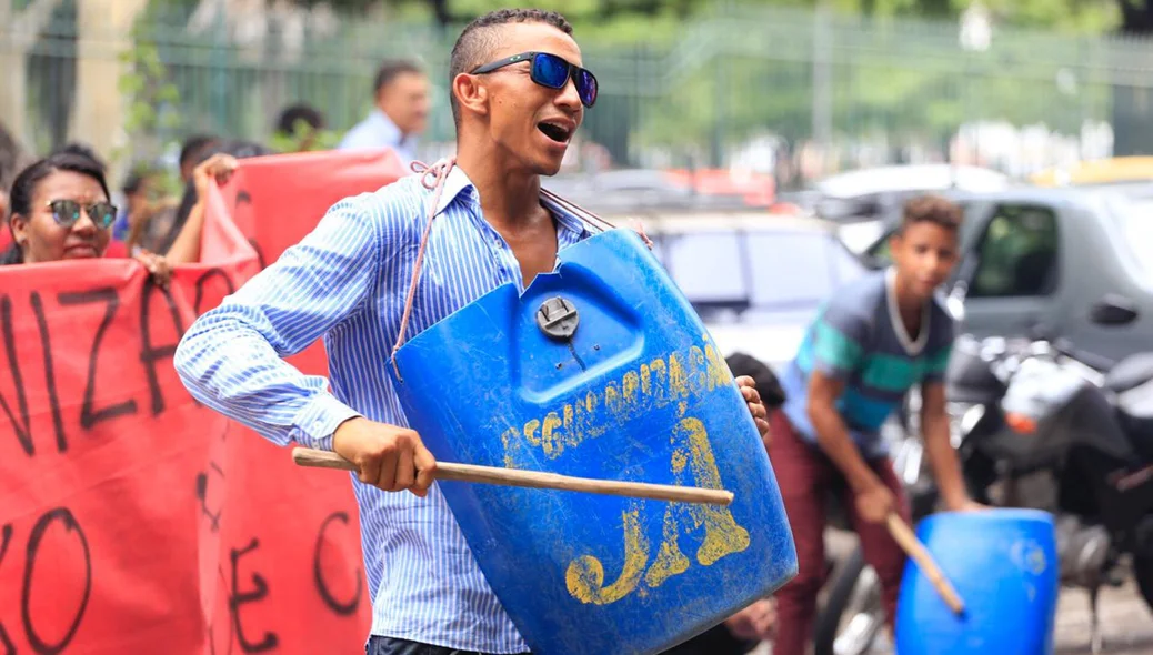 Manifestação contra uma ordem de despejo