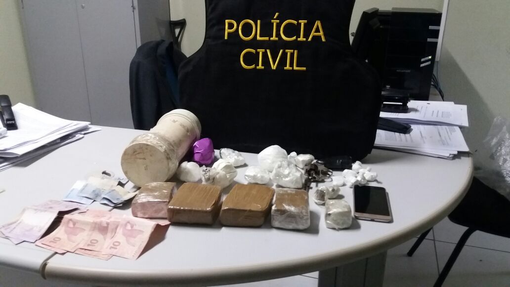 Polícia Civil apreende drogas
