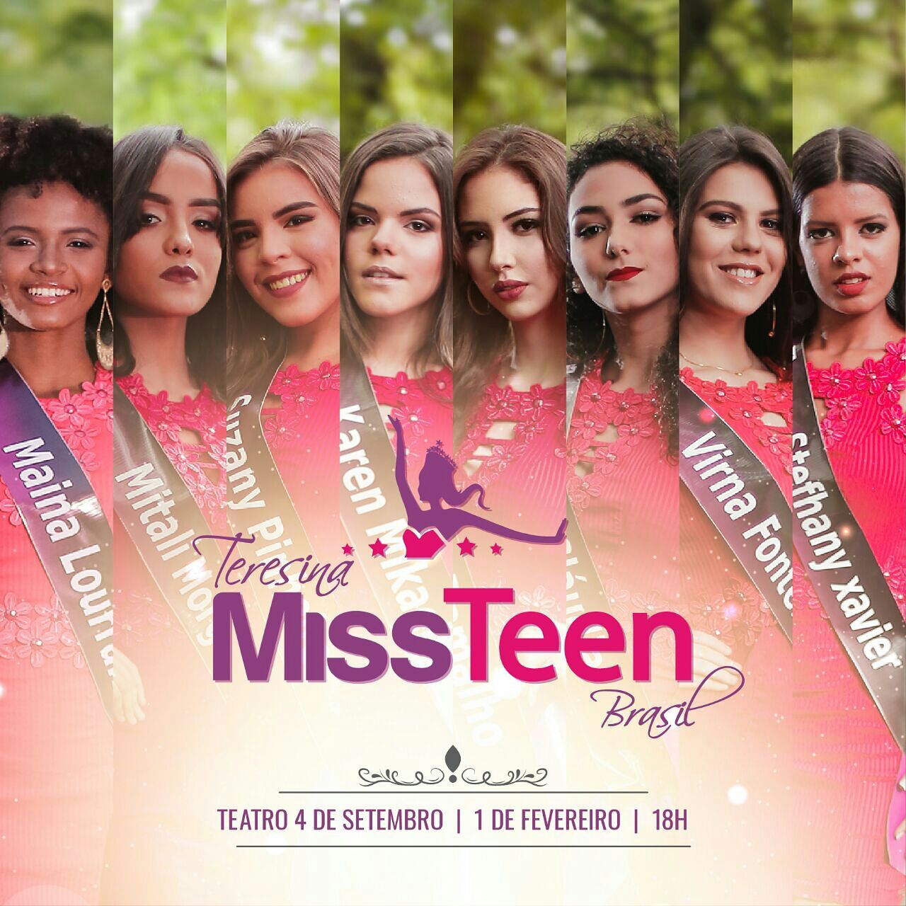 Candidatas do concurso Miss Teen Teresina