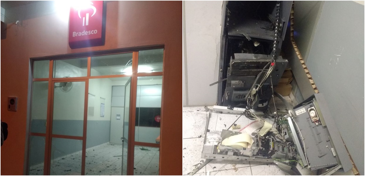 Agência do Banco do Bradesco é explodida em Patos
