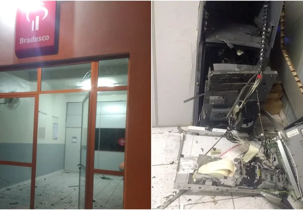 Agência do Banco do Bradesco é explodida em Patos