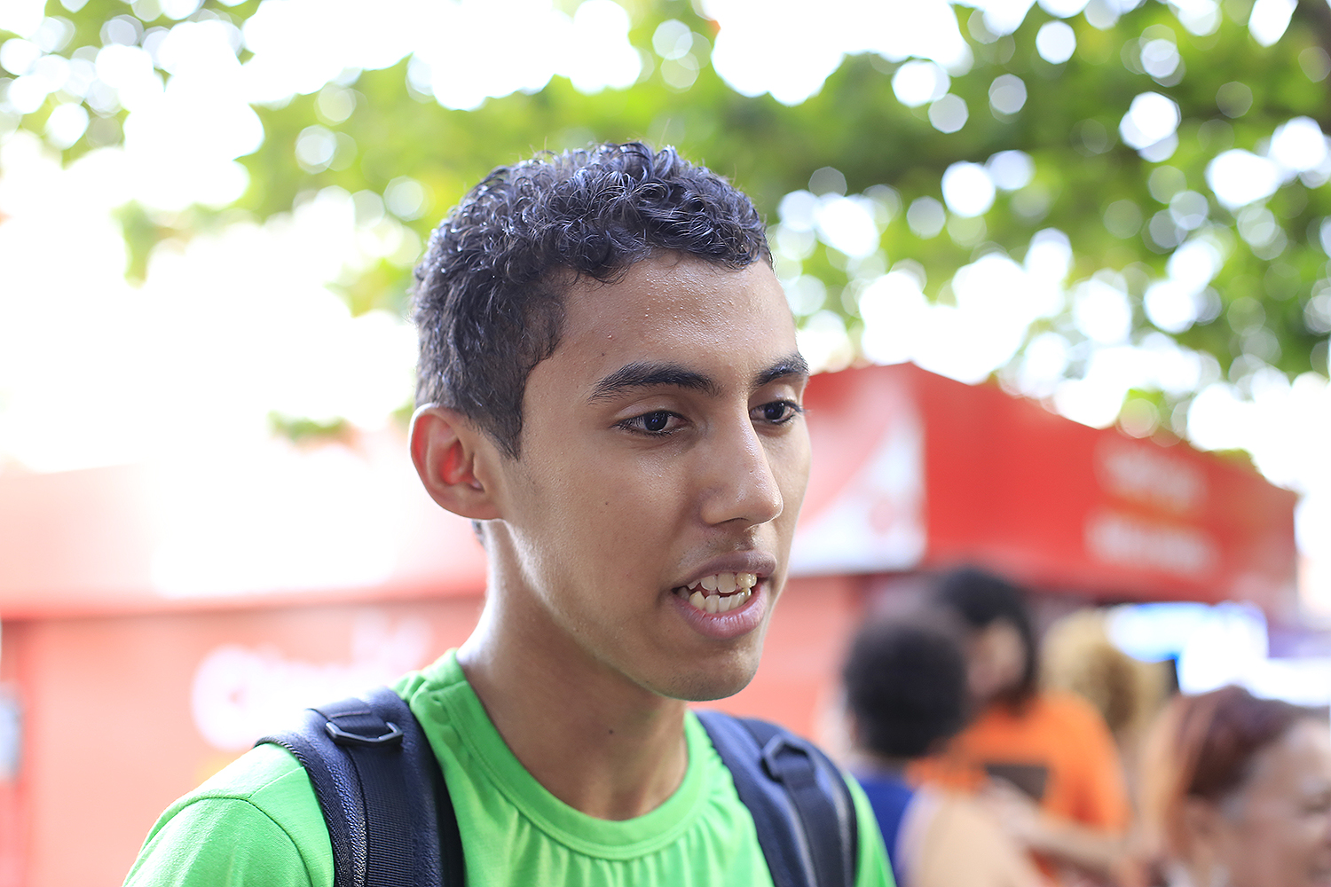 André sousa, membro da Assembléia Nacional dos Estudantes Livres (ANEL)