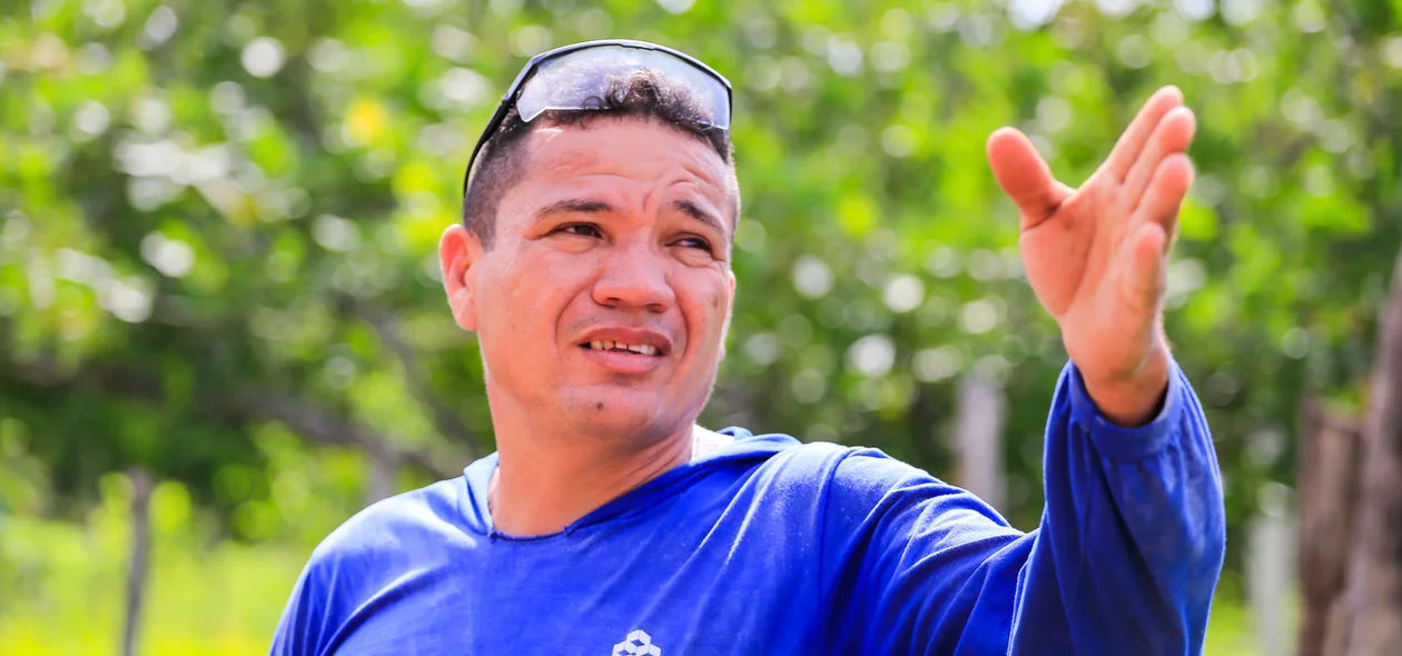 Francisco Aparecido, morador do bairro