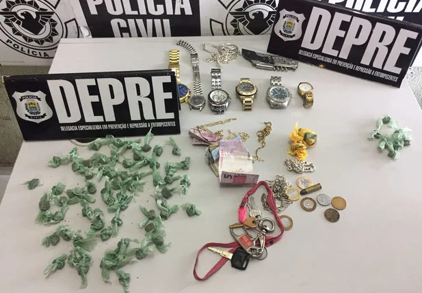 Material apreendido pela Depre no Parque Ideal 