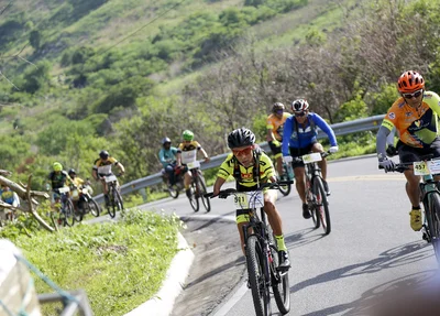 Prova de bikes no Rally Cerapió