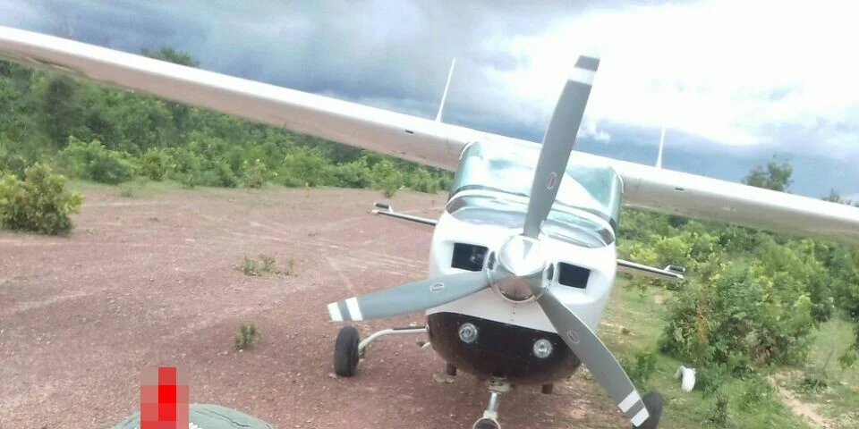 Avião onde a droga foi encontrada