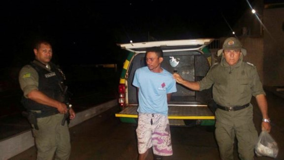 Homem preso com grande quantidade de drogas em Buriti dos Lopes 