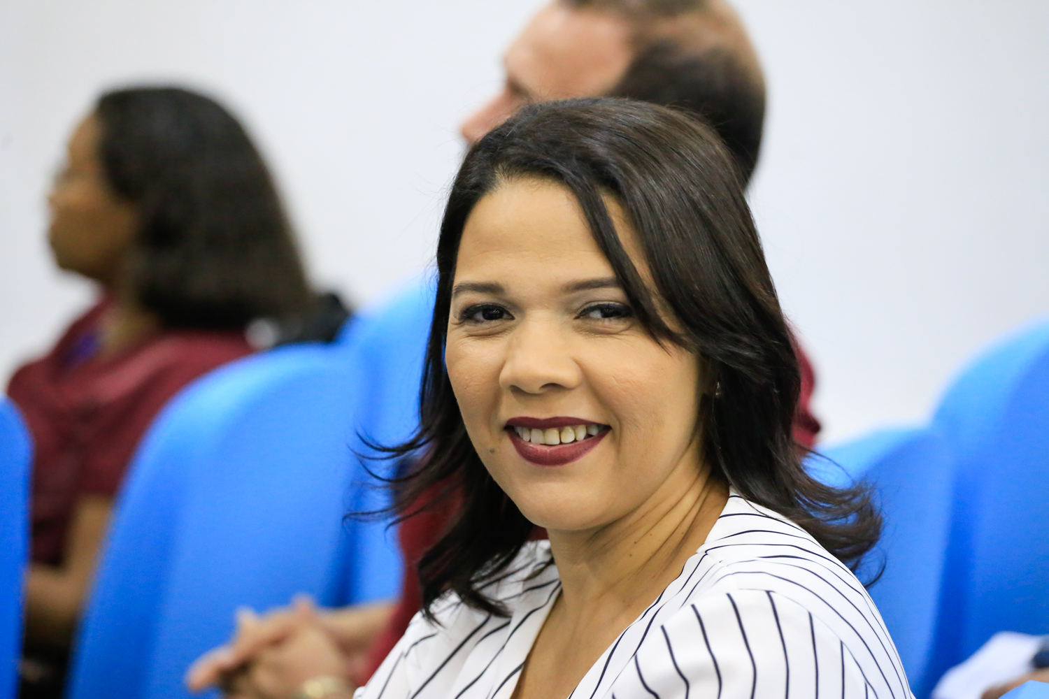 Ana Célia, Prefeita de Cocal de Telha no encontro dos poderes para planejar ações estratégicas nas administrações municipais 