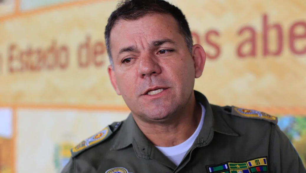 Comandante-geral da Polícia Militar, coronel Carlos Augusto