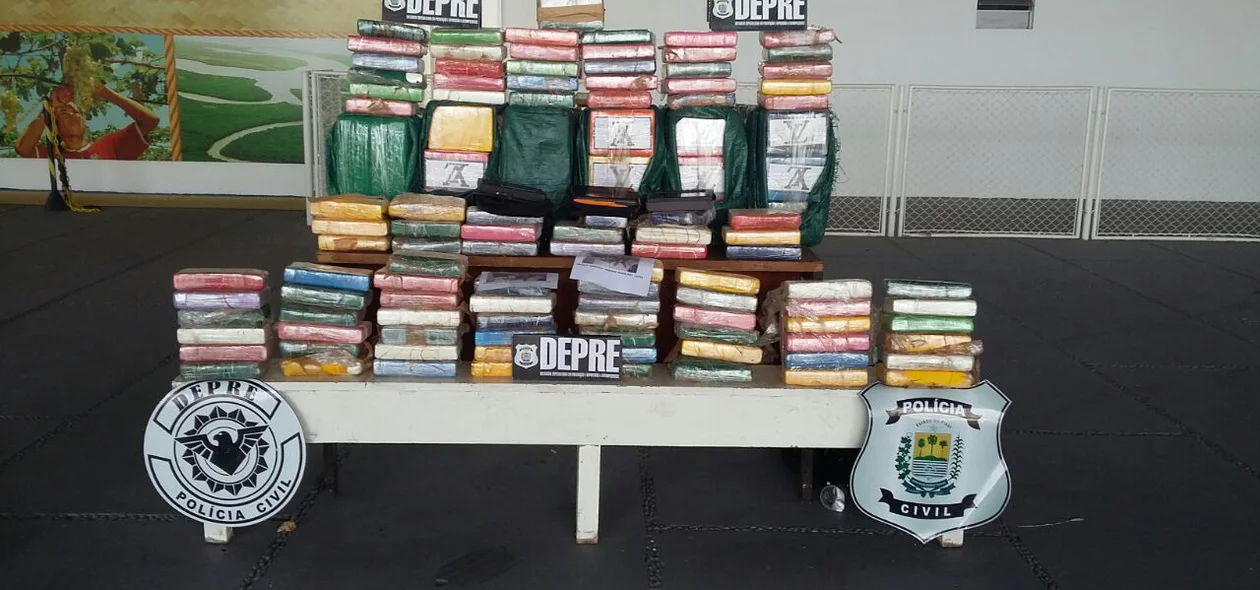 Droga apreendida pela Polícia Militar no interior do Piauí está avaliada em R$ 10 milhões