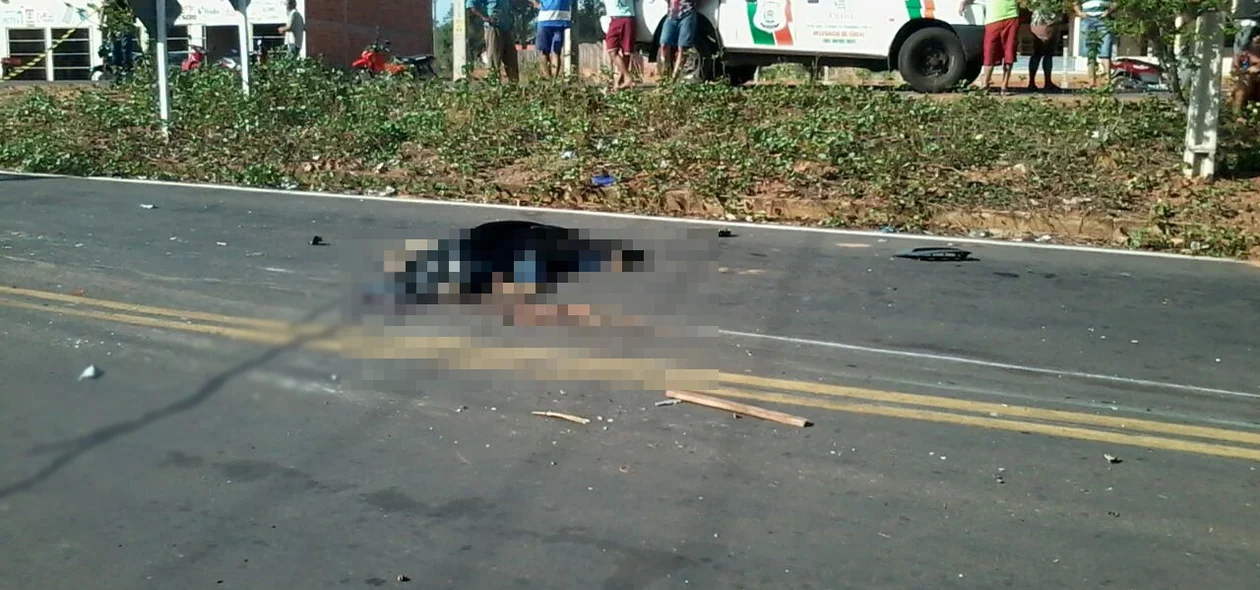 O acidente aconteceu, no povoado Jacarandá, zona rural de Cocal 