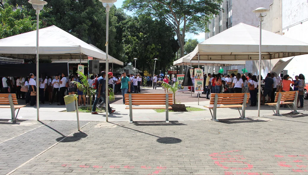 Dia D realizado na praça Rio Branco, Centro de Teresina