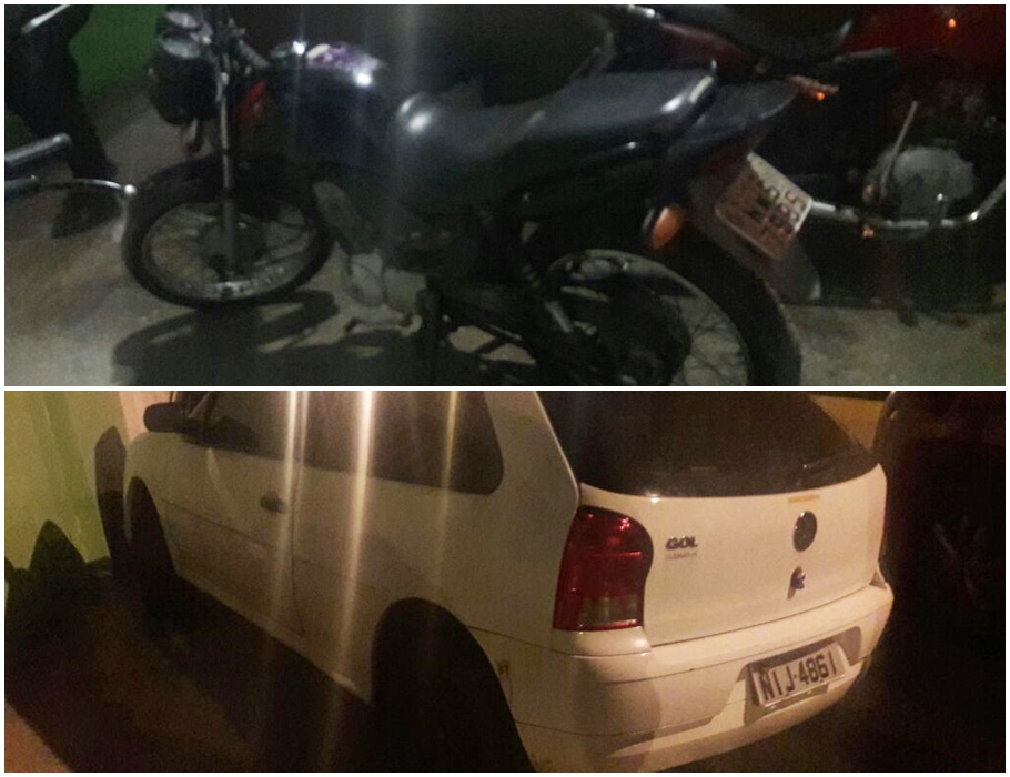 Veículos roubados que foram recuperados pela PM