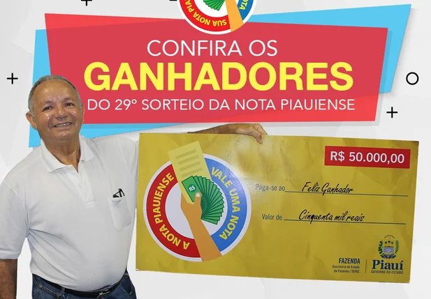 Francisco Macêdo ganhou o maior prêmio, de R$ 50 mil