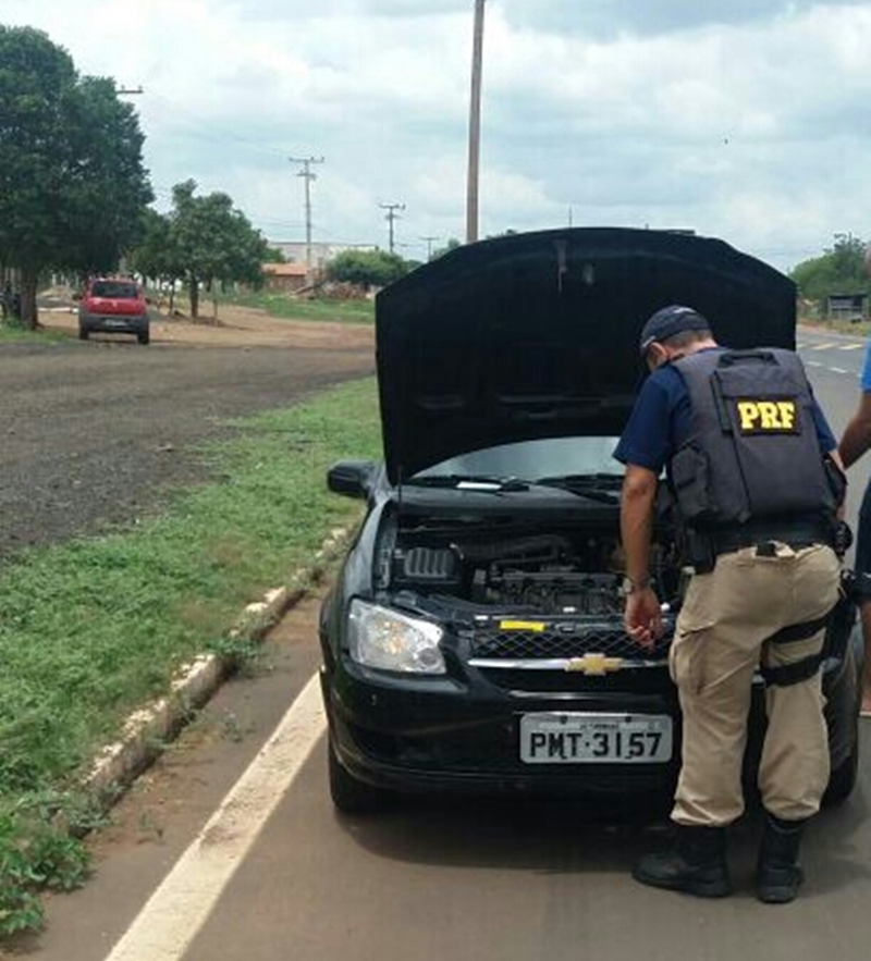 Veículo apreendido pela Polícia Rodoviária Federal no Piauí