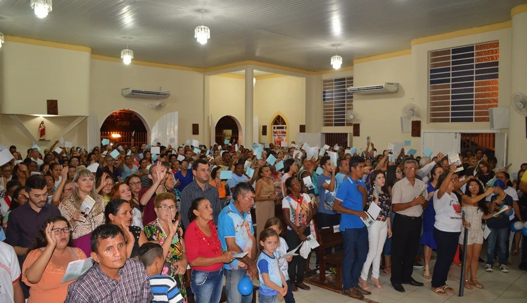 Demonstrações de fé durante a celebração