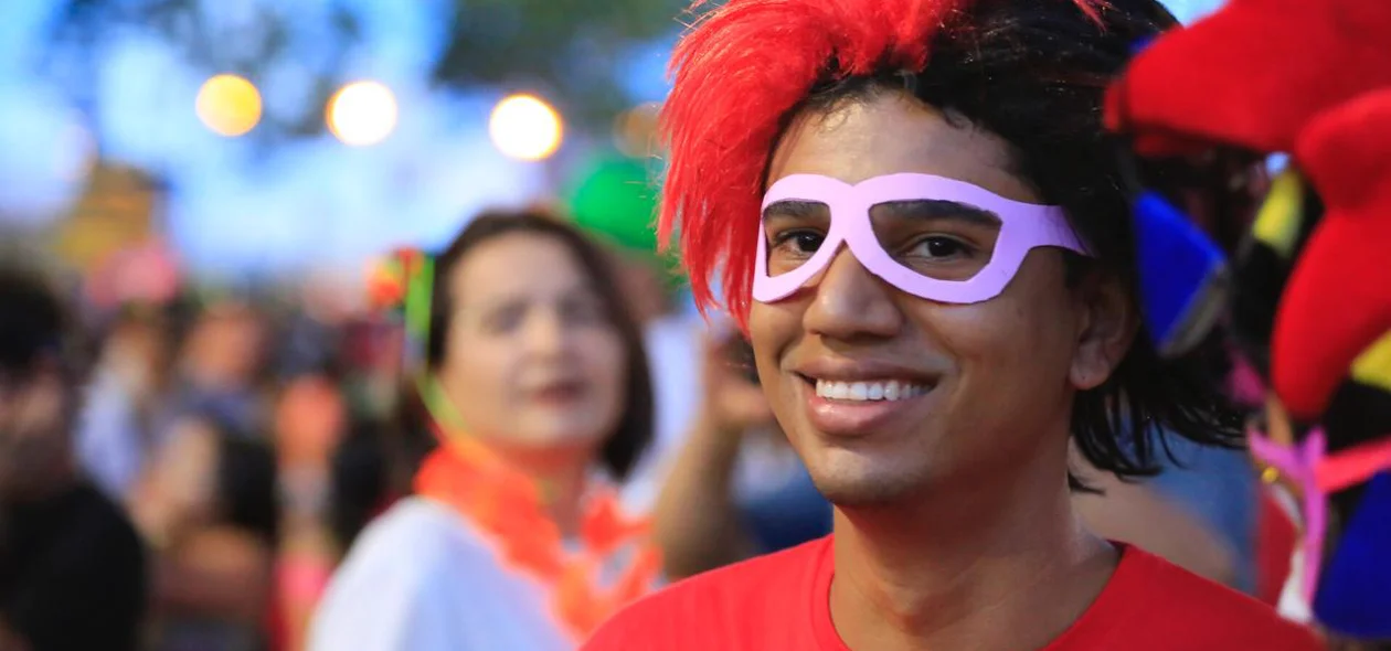 Folião esbanja simpatia durante o Corso 2018