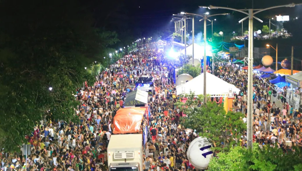 Foto aérea do Corso 2018 de Teresina