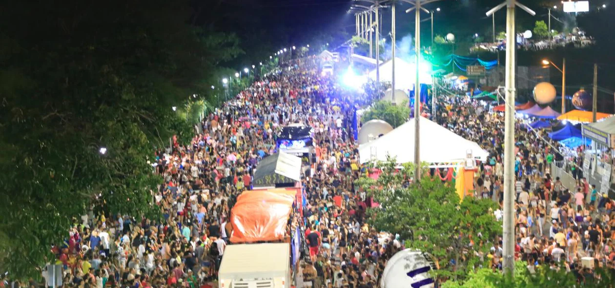Foto aérea do Corso 2018 de Teresina