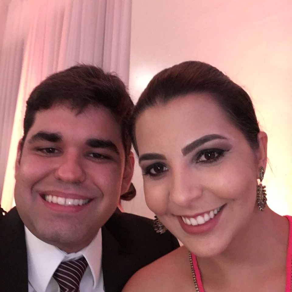 Bruno e a esposa Ana Paula Araújo 