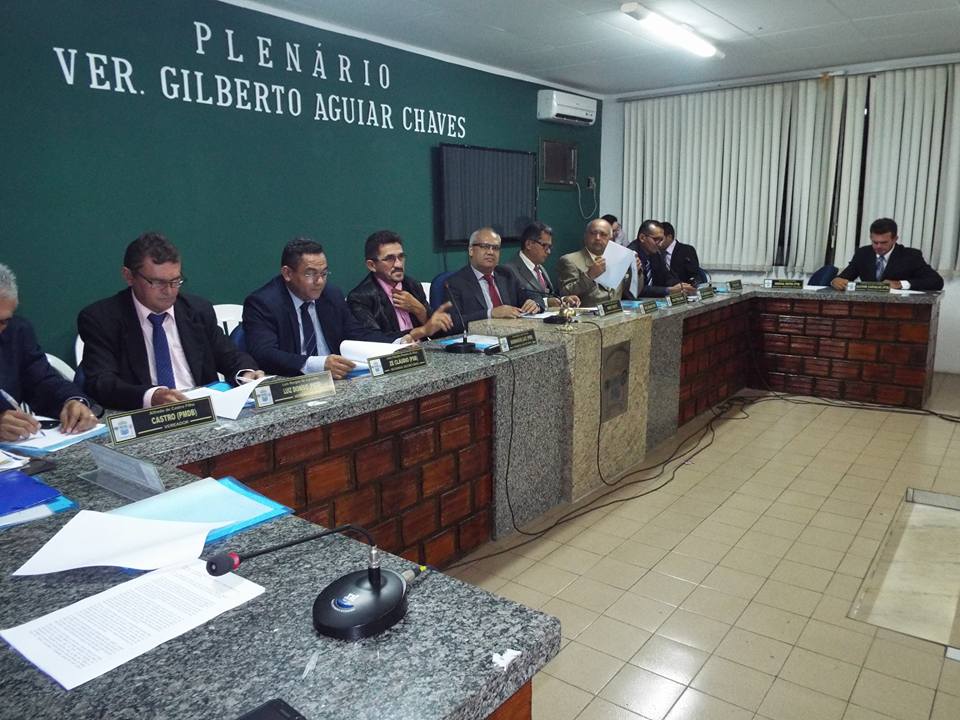 Vereadores na abertura do ano legislativo de 2018
