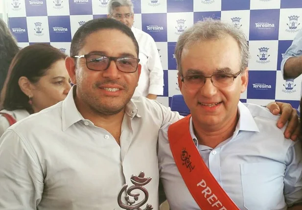 Sérgio Bandeira e o prefeito Firmino Filho