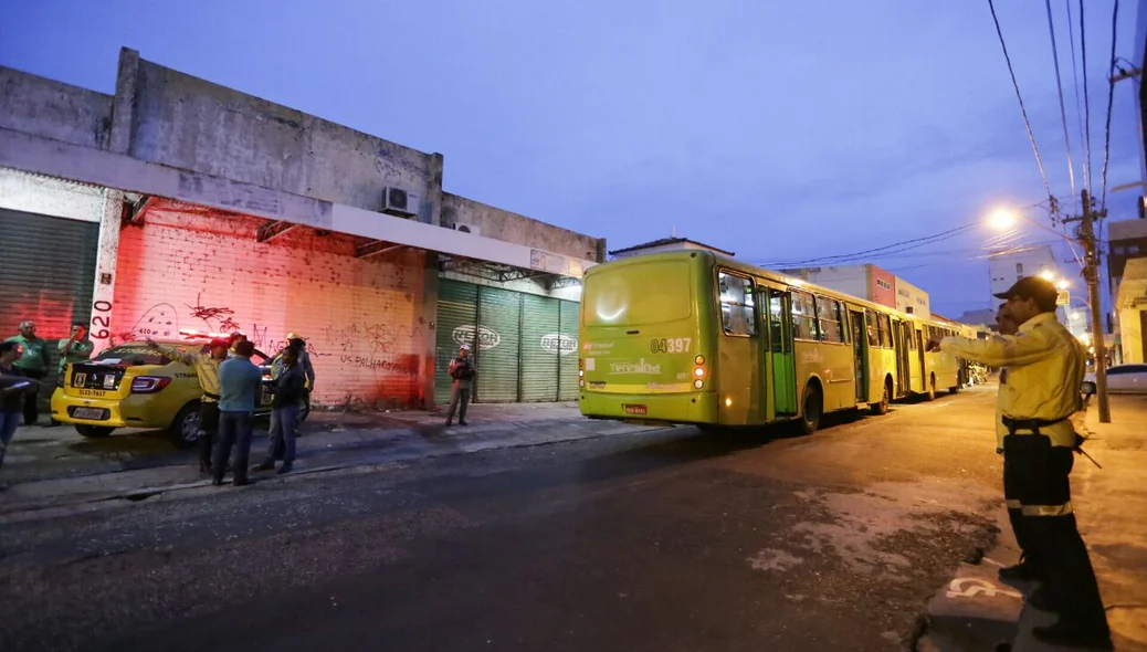 Agentes da Strans realizaram a operação na Rua Rui Barbosa