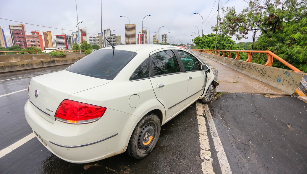 Carro envolvido no acidente