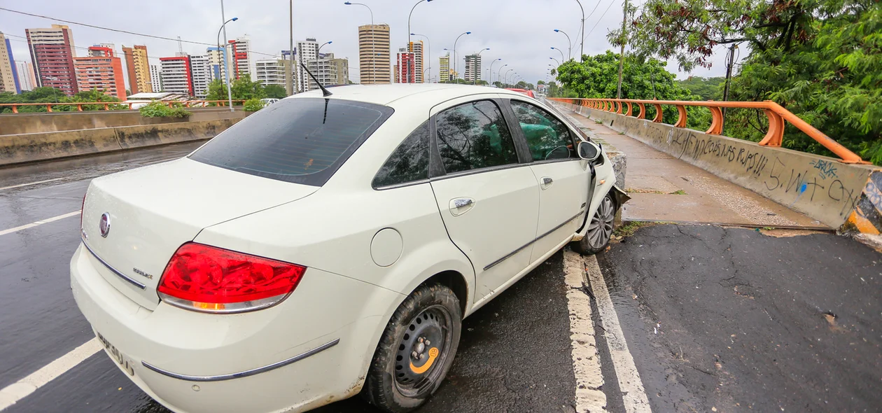 Carro envolvido no acidente
