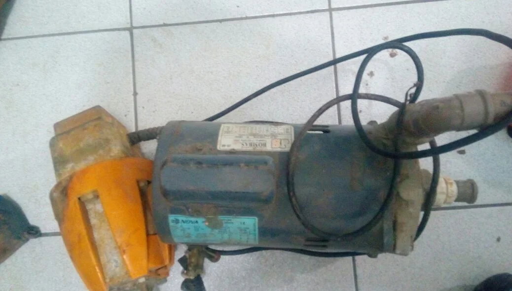 Policia Militar apreendeu materiais com o assaltante