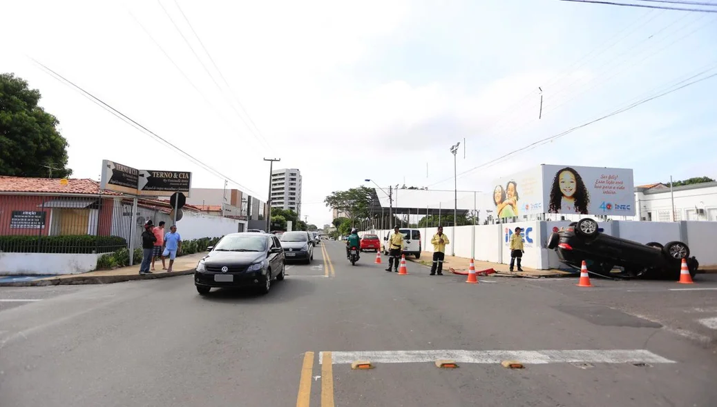 Acidente deixou o trânsito lento na zona sul de Teresina