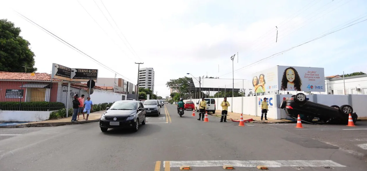 Acidente deixou o trânsito lento na zona sul de Teresina
