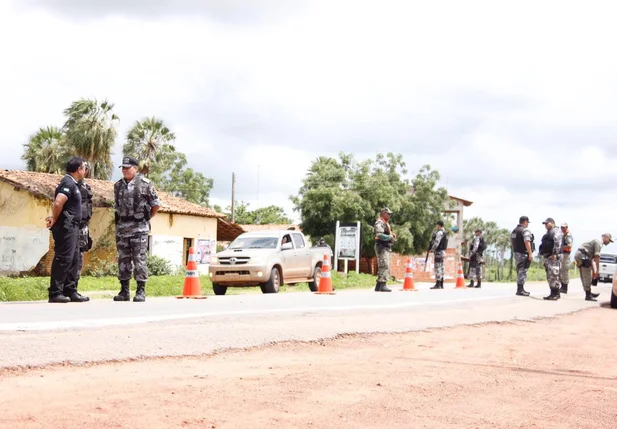 Ação da polícia militar no litoral do Piauí