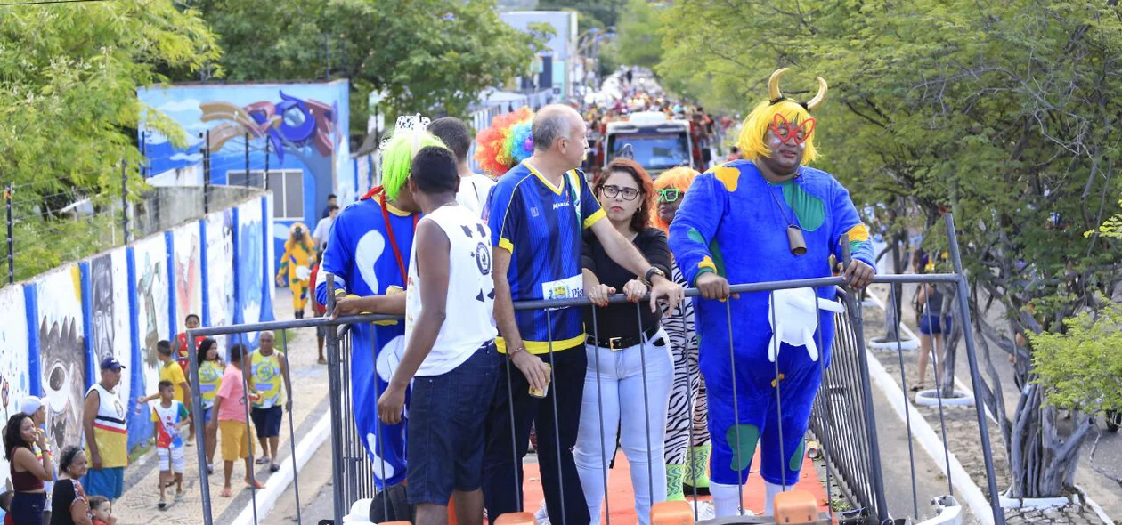 Desfile do bloco Vaca Atolada em Teresina