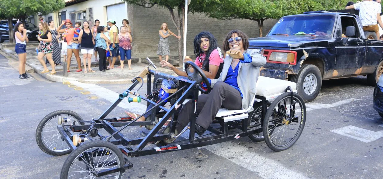 Desfile do bloco Vaca Atolada na zona norte de Teresina