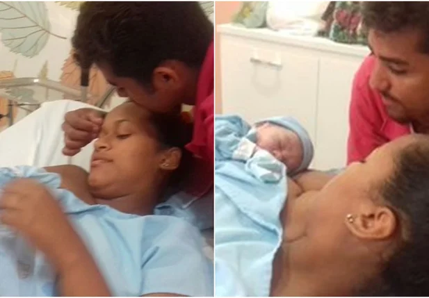 Edward Lourenzo fez a mãe Shanaya Pereira dançar antes do parto
