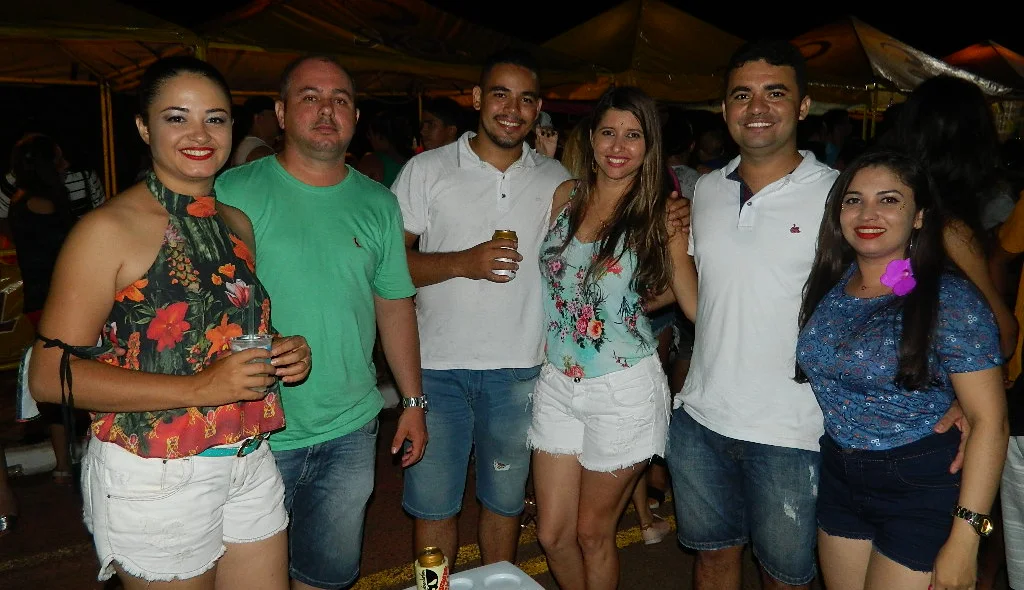 Grupo de amigos curte o carnaval picoense