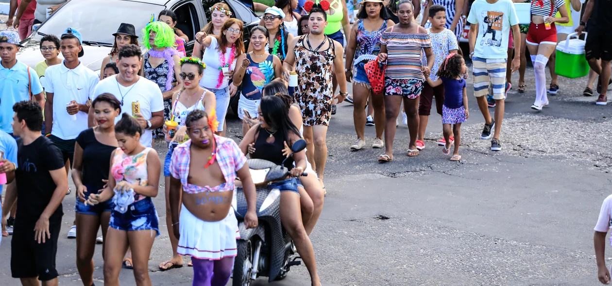 Muita gente no Bloco Vaca Atolada 
