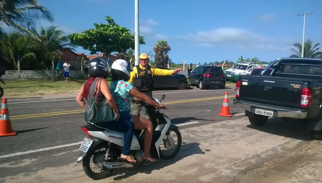 A Polícia Militar foi acionada para organizar o trânsito