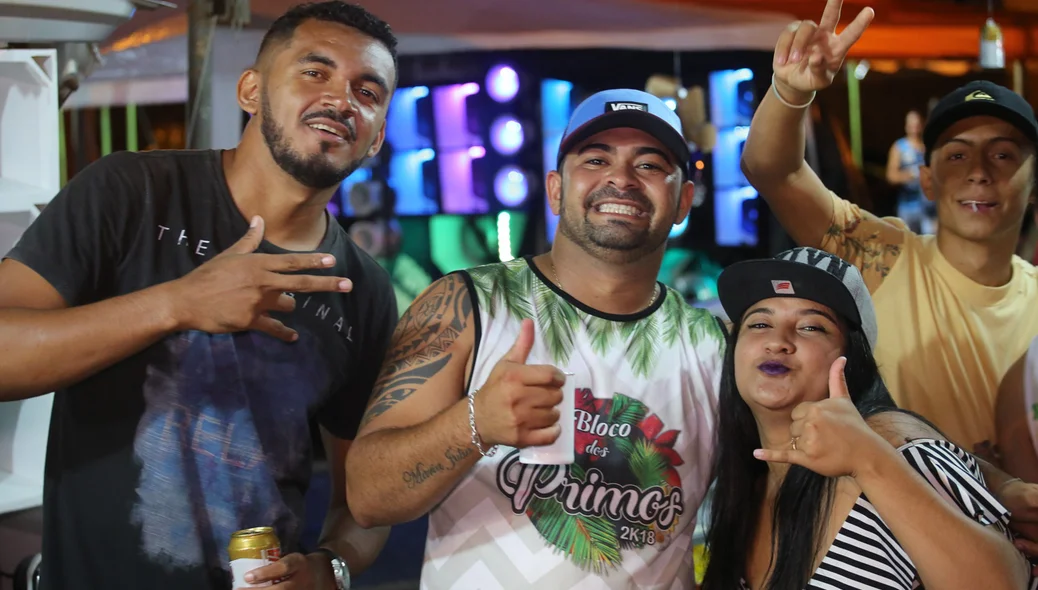 Folia em Altos teve a presença de vários populares no Calçadão da Praça Cônego Honório.