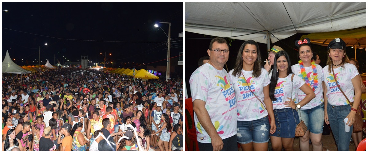 Segunda noite de Carnaval em Picos leva multidão para a folia na Avenida Beira Rio