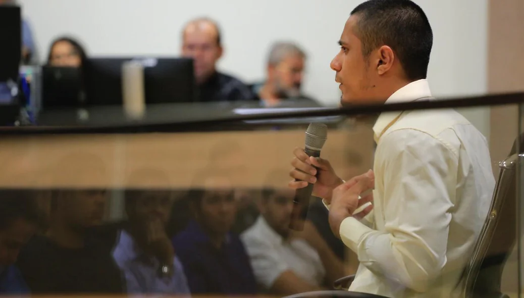 Igor Gabriel prestou depoimento no 1º Tribunal do Júri