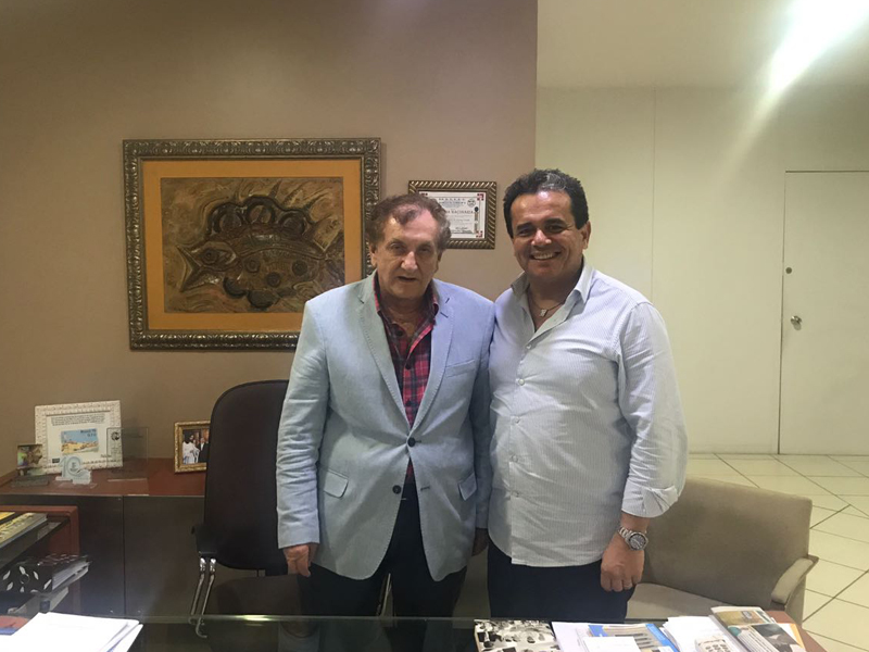 Prefeito Mão Santa e o secretário Henrique Pires