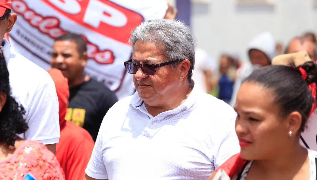 Ex-vereador Gilberto Paixão participa de ato contra a Reforma da Previdência em Teresina