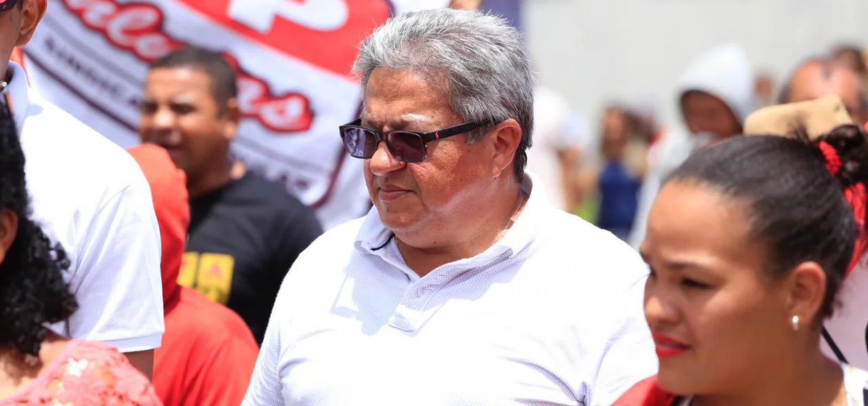 Ex-vereador Gilberto Paixão participa de ato contra a Reforma da Previdência em Teresina